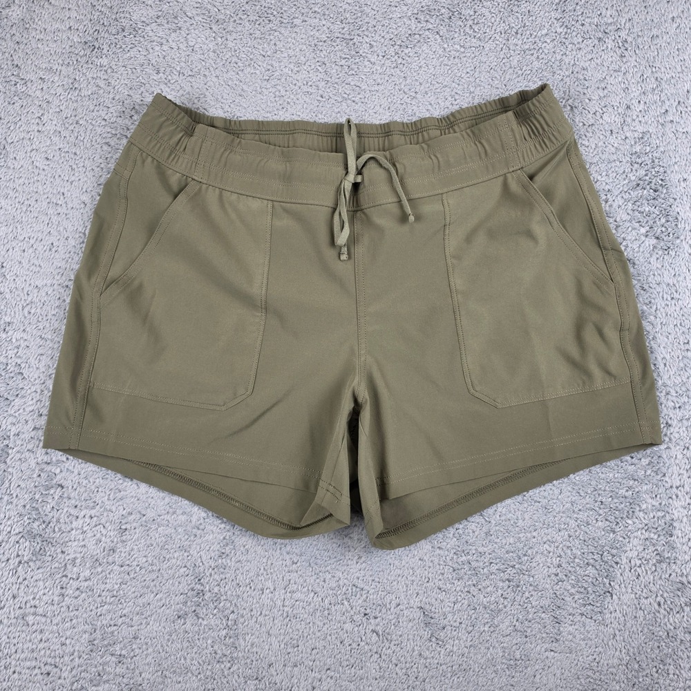 KUHL Vantage Shorts Womens Medium Olive Green 4" Ins Hiking Outdoor Stretch 6405
